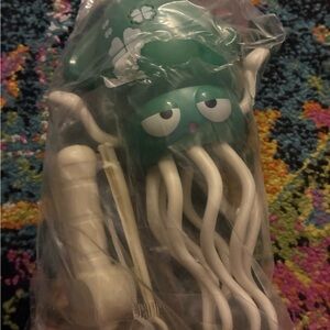 Green and White Octopus Toy